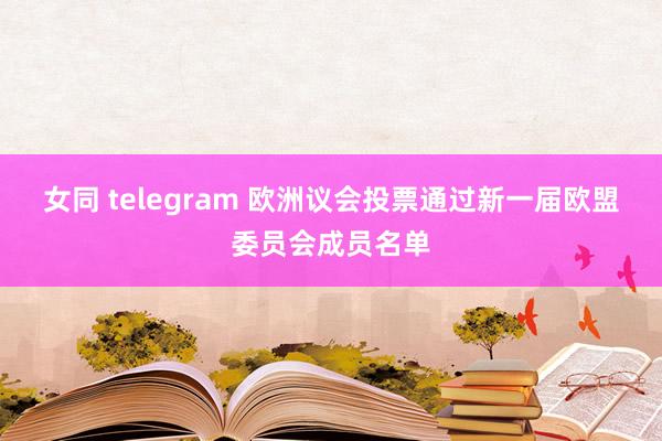 女同 telegram 欧洲议会投票通过新一届欧盟委员会成员名单