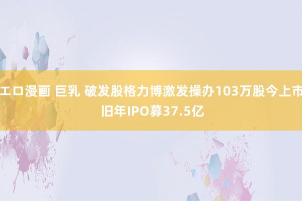 エロ漫画 巨乳 破发股格力博激发操办103万股今上市 旧年IPO募37.5亿