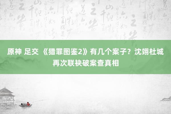 原神 足交 《猎罪图鉴2》有几个案子？沈翊杜城再次联袂破案查真相
