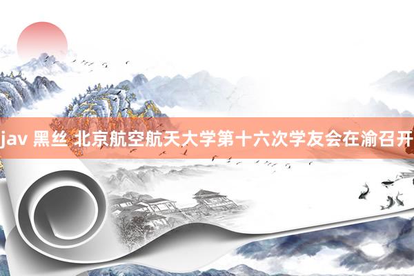 jav 黑丝 北京航空航天大学第十六次学友会在渝召开