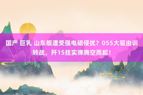 国产 巨乳 山东舰遭受强电磁侵扰？055大驱由训转战，歼15挂实弹腾空而起！